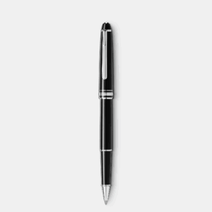 Roller Montblanc Classique Platinum-Coated in resina nera con finiture platino
