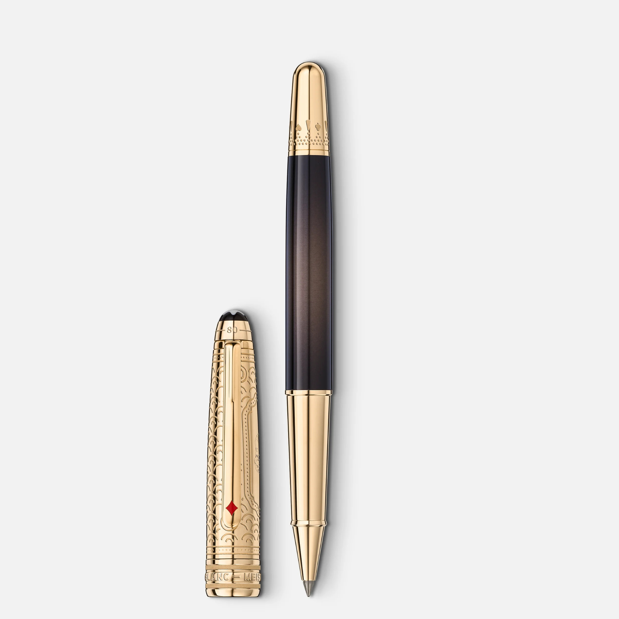 Montblanc Meisterstück 80 Days Doué Classique – Vista con cappuccio rimosso Montblanc Doué Classique 80 Days Roller con cappuccio rimosso