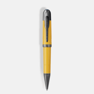Penna roller Montblanc Enzo Ferrari gialla con clip lucida e incisioni commemorative sul cappuccio