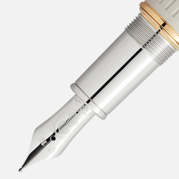 Pennino Au750 rodio Montblanc Jane Austen inciso con ritratto dell’autrice