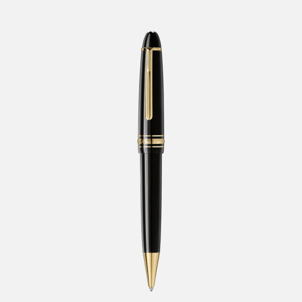 Penna Montblanc Meisterstück LeGrand Gold-Coated in resina nera con finiture oro