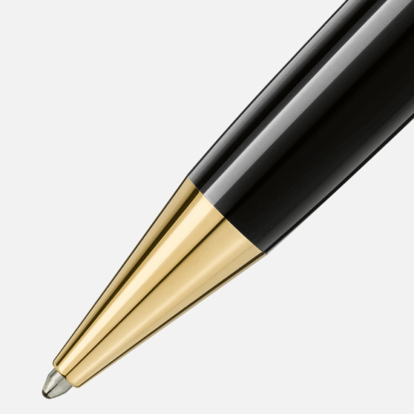 Dettaglio punta sferica dorata della penna Montblanc LeGrand Gold-Coated