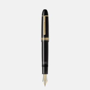 Stilografica Montblanc Meisterstück 149 nera con dettagli dorati e pennino oro