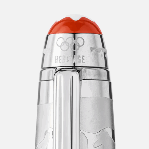 Cappuccio Montblanc Olympic Heritage con emblema corallo e incisioni olimpiche