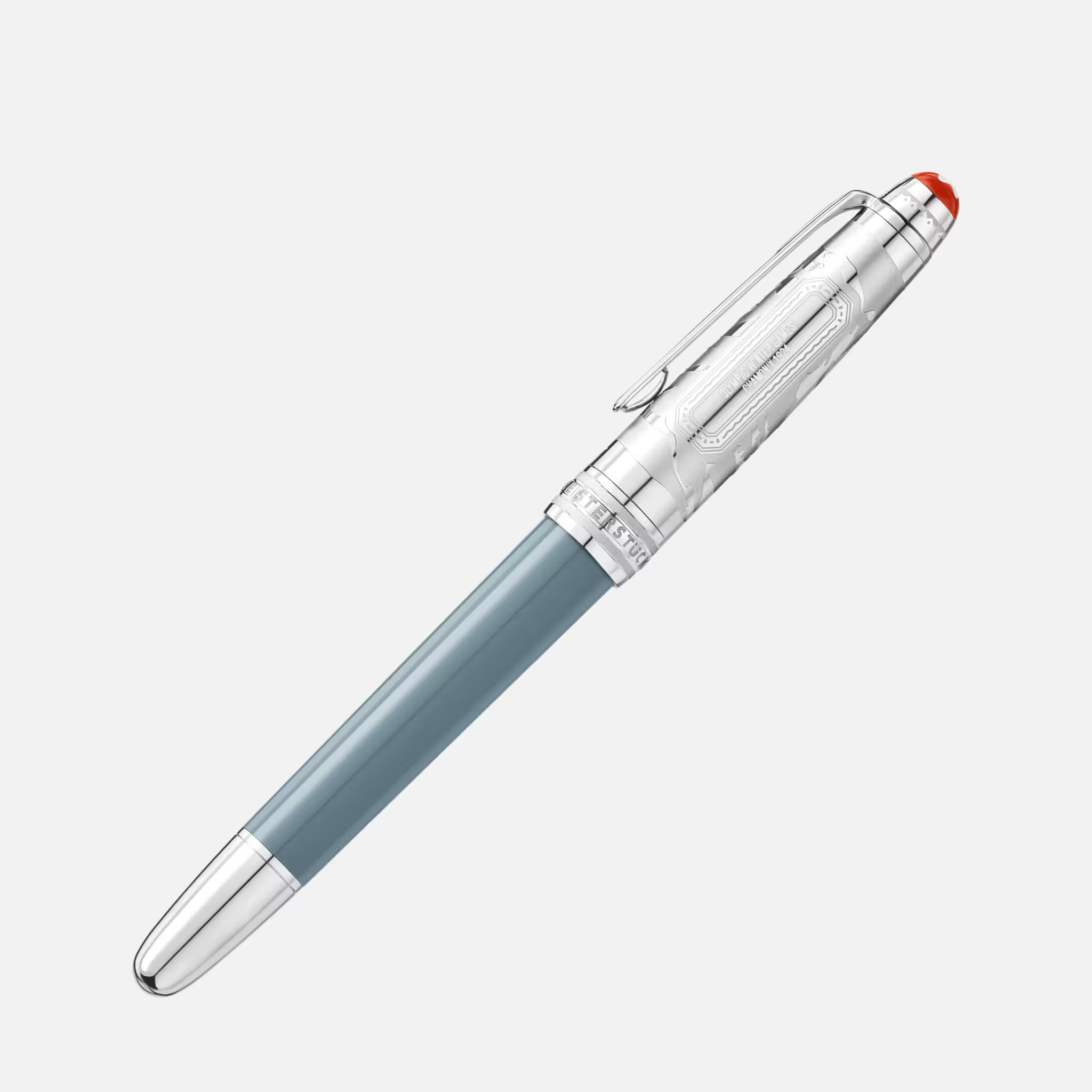 Stilografica Montblanc Olympic Heritage 1924 con cappuccio posizionato sul retro