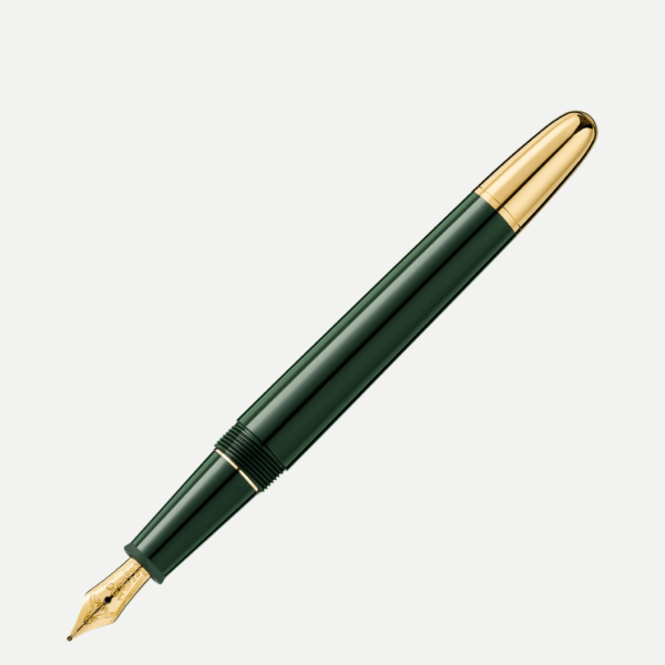 Stilografica Montblanc Origin con pennino in oro visibile da angolo laterale