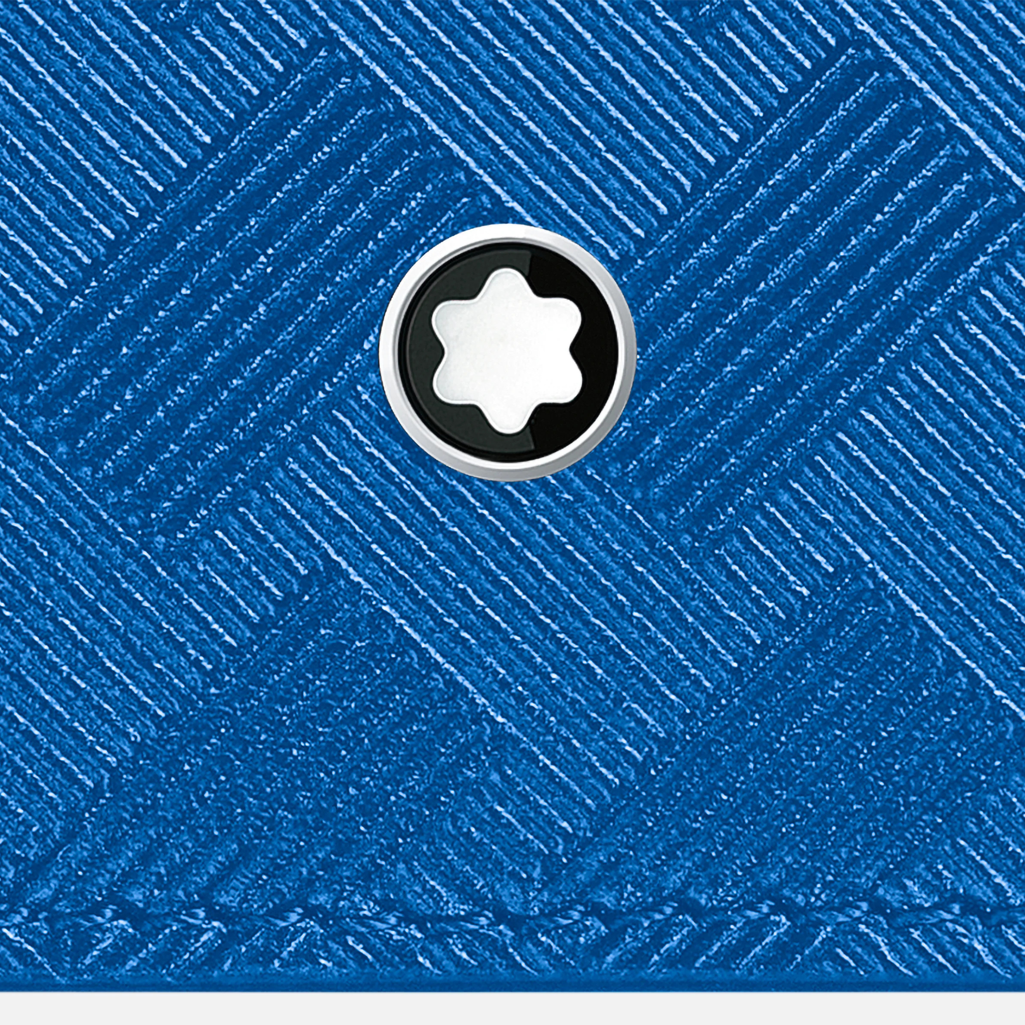 Portafoglio Montblanc Extreme 3.0 blu Atlantico con emblema a stella inciso