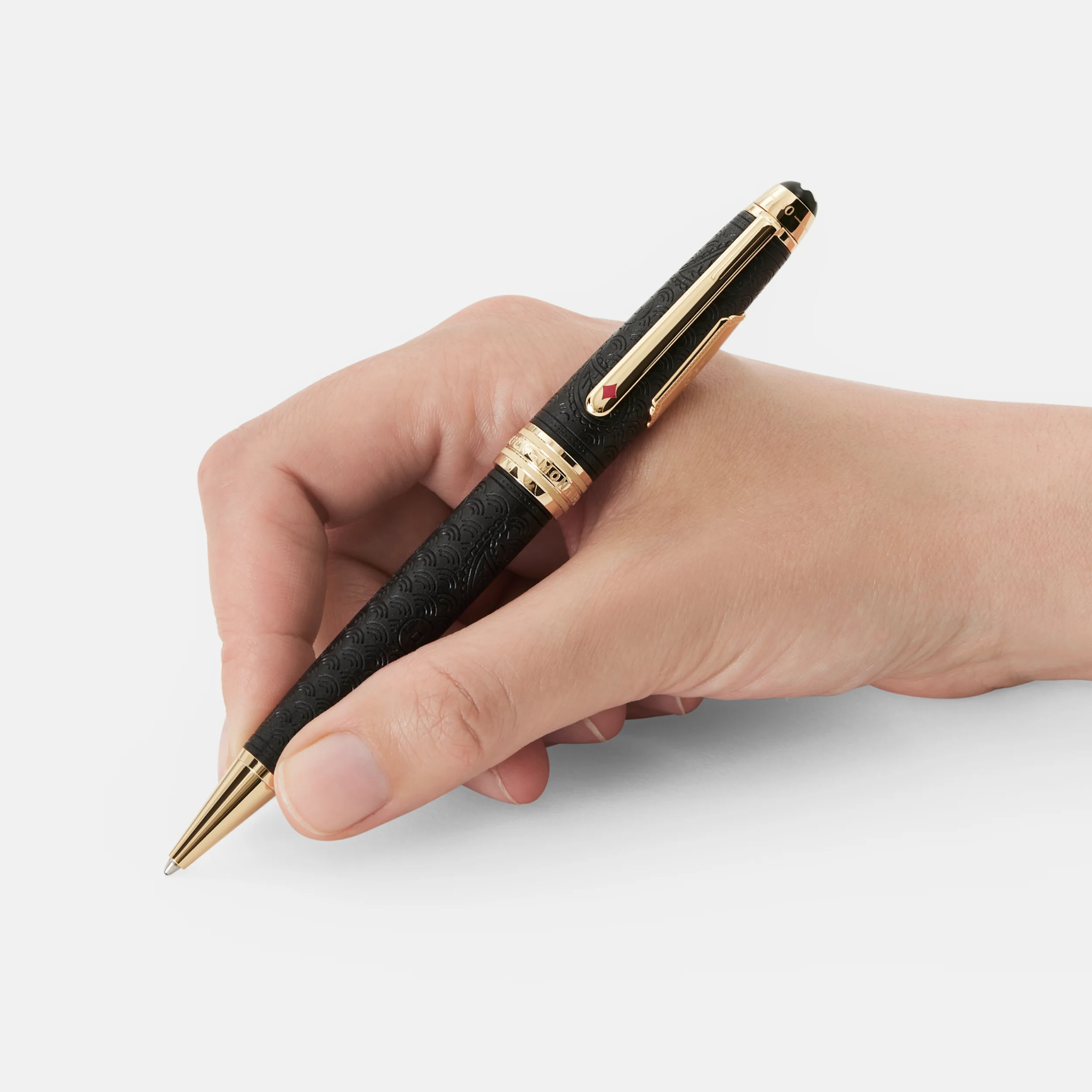 Penna Montblanc Meisterstück 80 Days Midsize tenuta in mano