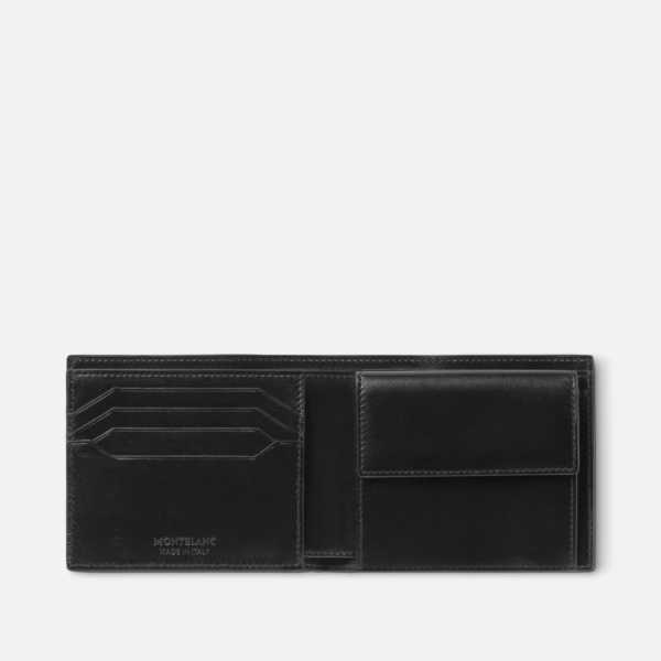 Portafoglio Montblanc Meisterstück 4 Scomparti con Portamonete – Pelle Nera - immagine 3