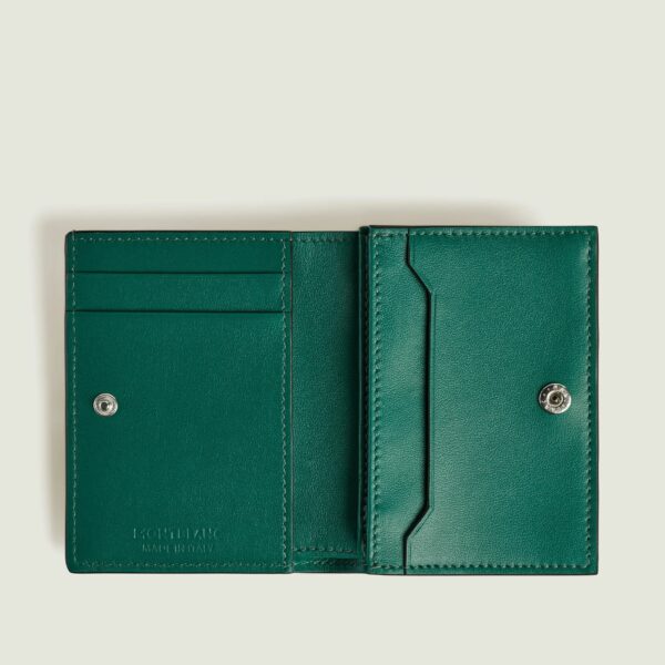 Montblanc portafoglio nano in pelle malachite, ideale per laurea o promozione