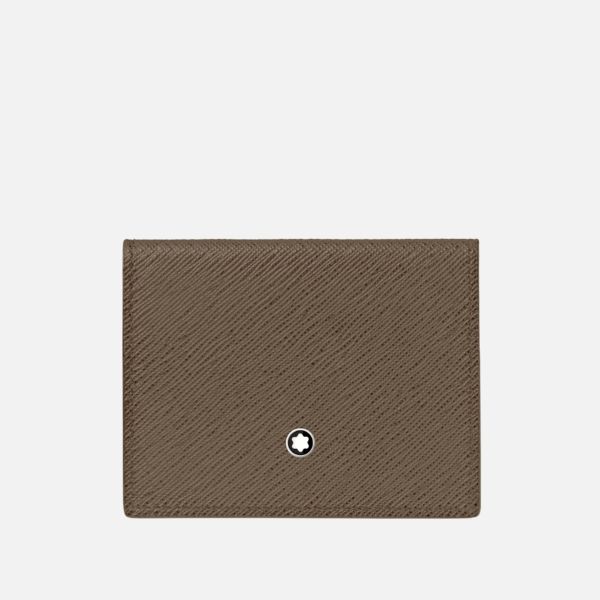 Montblanc Sartorial Trio Card Holder 4cc Mastic – Portacarte compatto in pelle