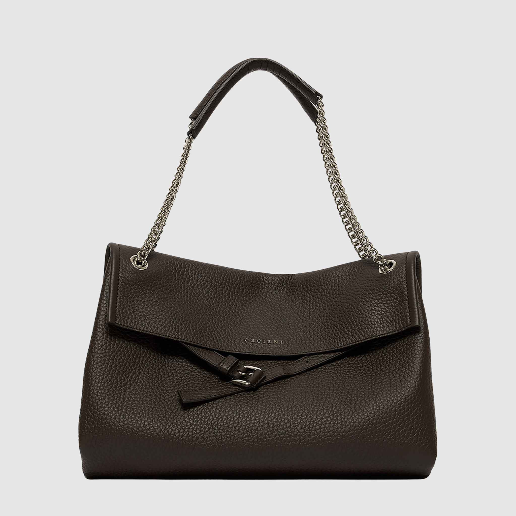 Borsa Venus Soft Midi Orciani – a spalla in pelle martellata