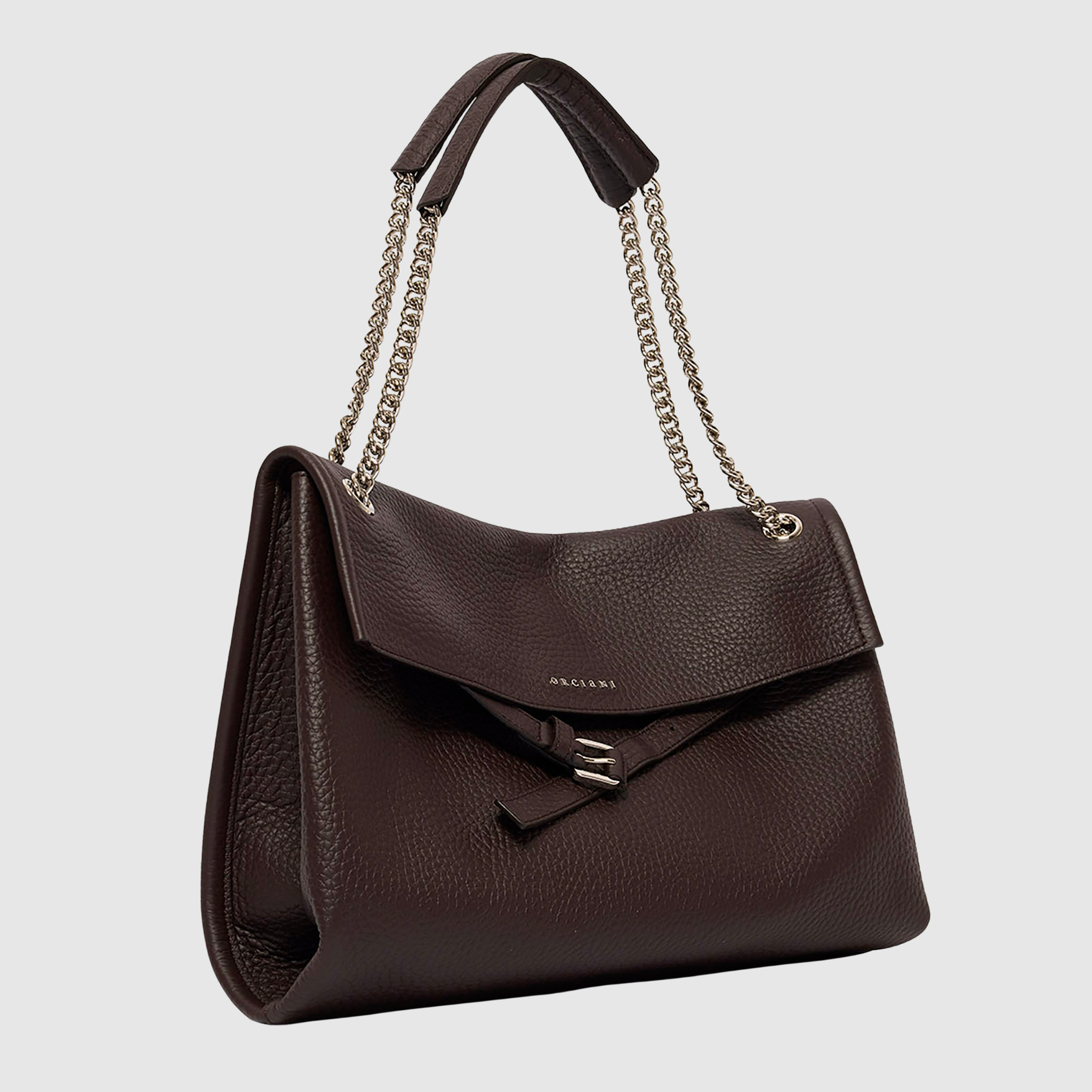 Borsa Venus Soft Midi Orciani a spalla in pelle martellata