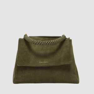 Borsa Sveva Orciani in pelle Verde Bosco con tracolla