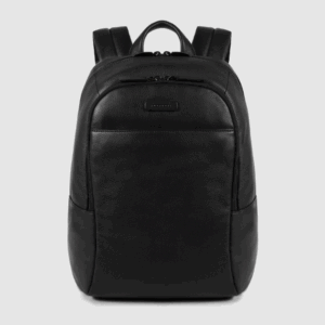 Piquadro zaino porta pc 14 in pelle nera