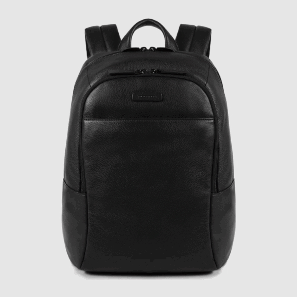 Piquadro zaino porta pc 14 in pelle nera