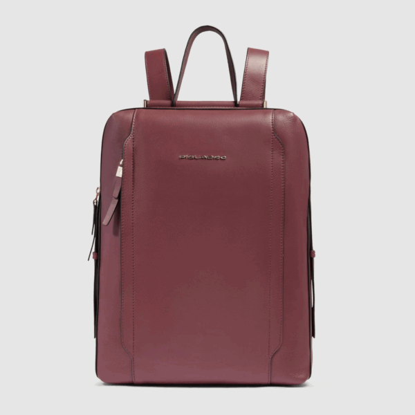 Zaino Piquadro donna porta pc 14 Circle in pelle Bordeaux