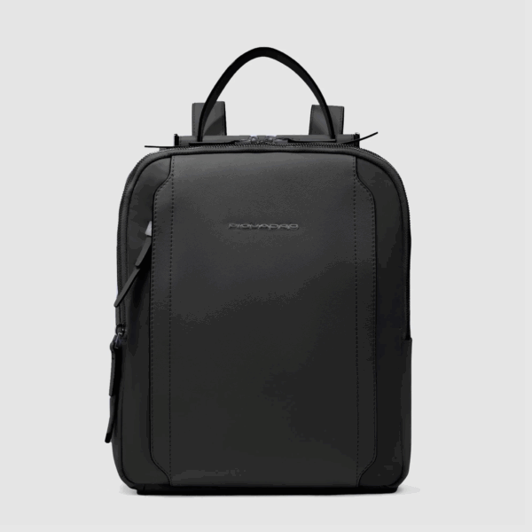 Piquadro zaino donna porta iPad Circle in tessuto e pelle nero