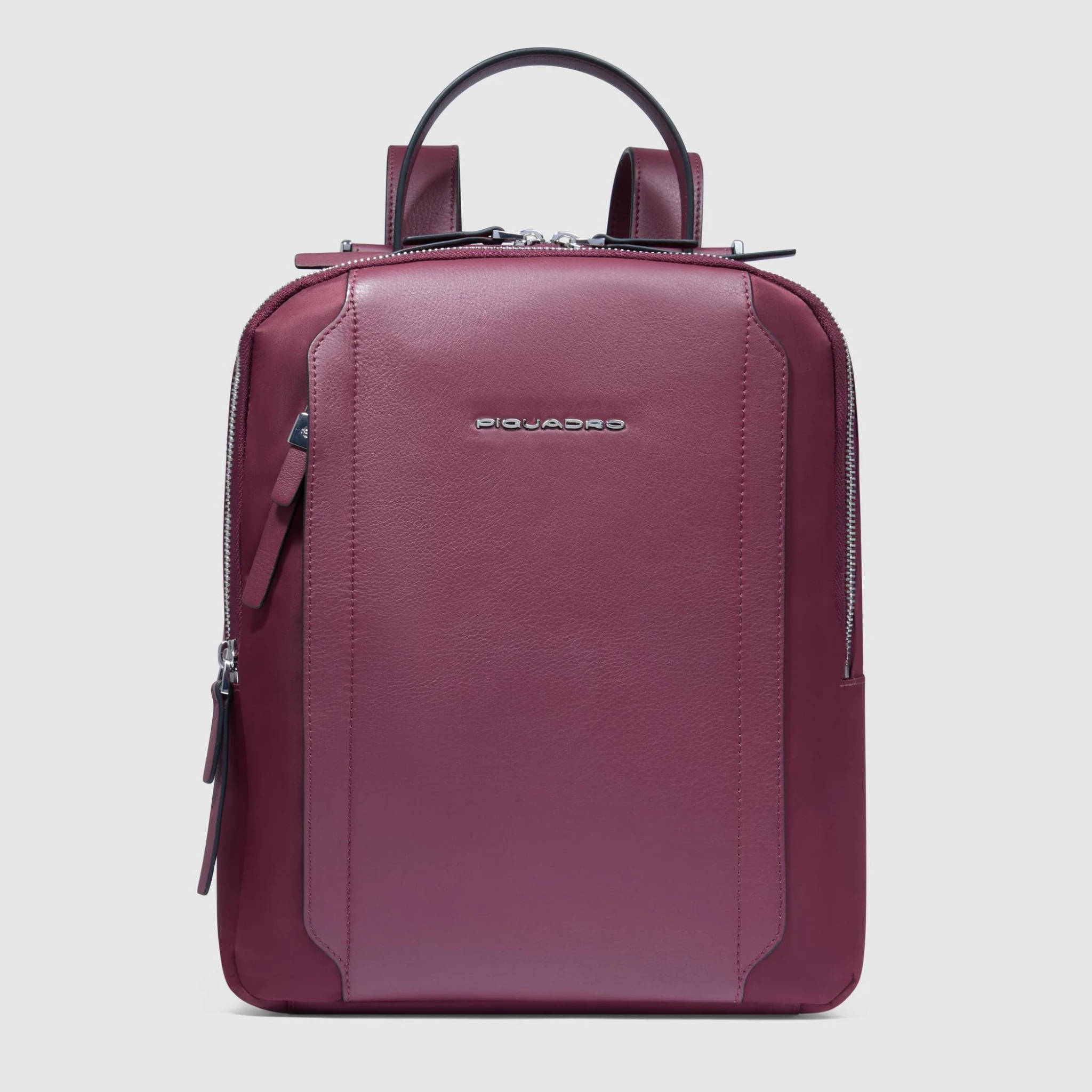 Dettaglio tracolla zaino Piquadro donna Circle bordeaux