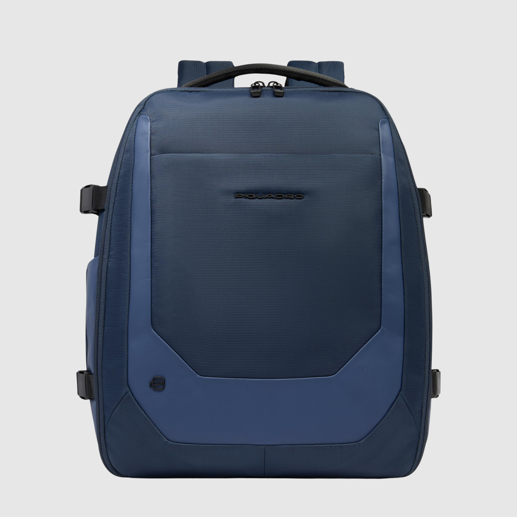 Piquadro zaino porta pc 15,6 da viaggio in tessuto riciclato blu