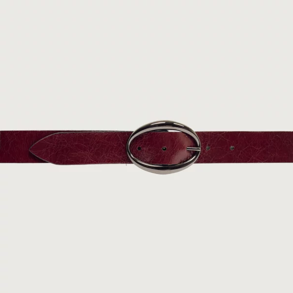 Orciani – Cintura Gotham Double 3 cm (reversibile nero/Chianti) - immagine 4
