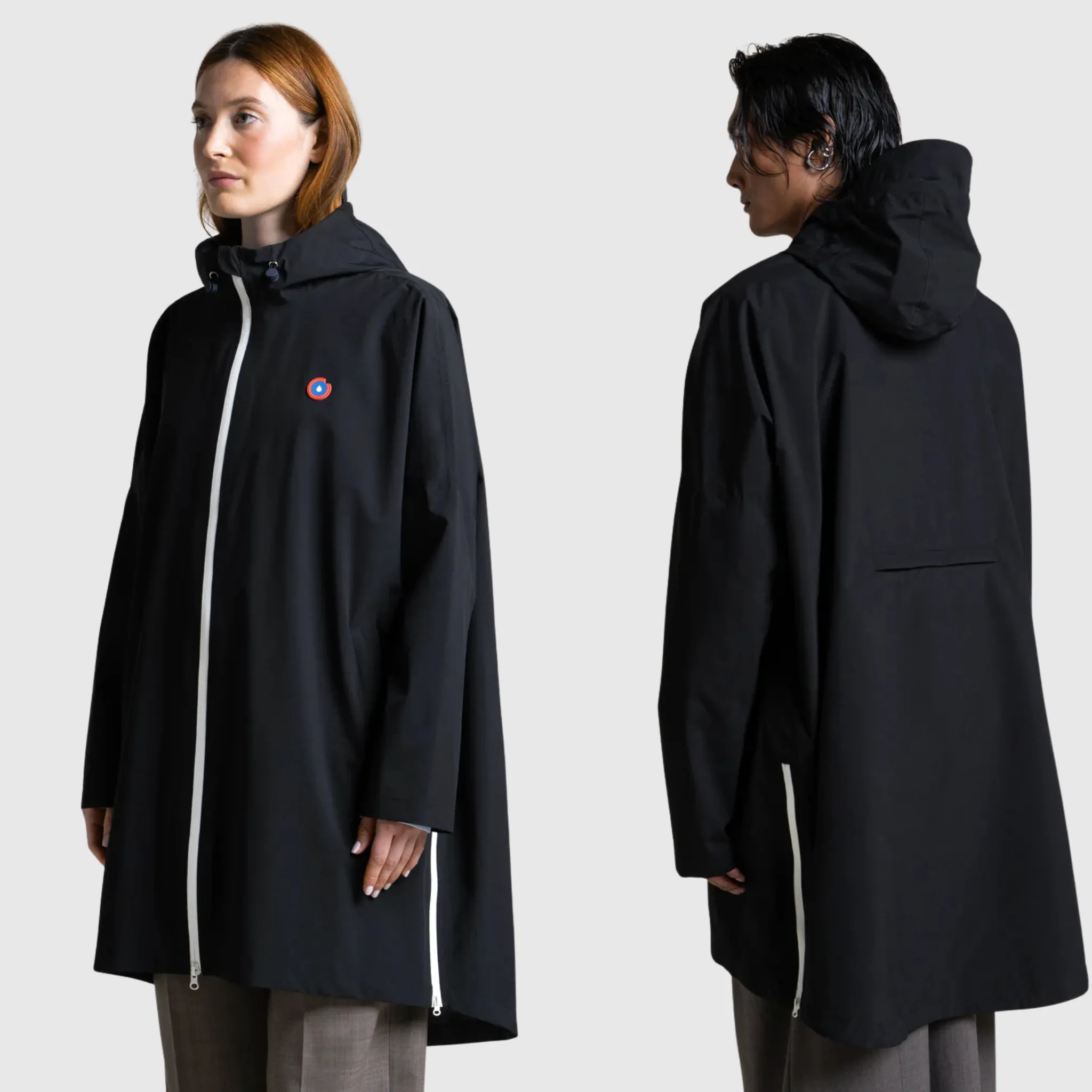 Flotte Liberté cape impermeabile traspirante unisex in tessuto riciclato ripiegabile