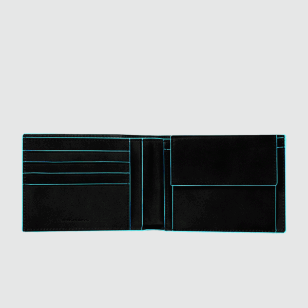 Portafoglio uomo con portamonete Piquadro Blue Square - immagine 2