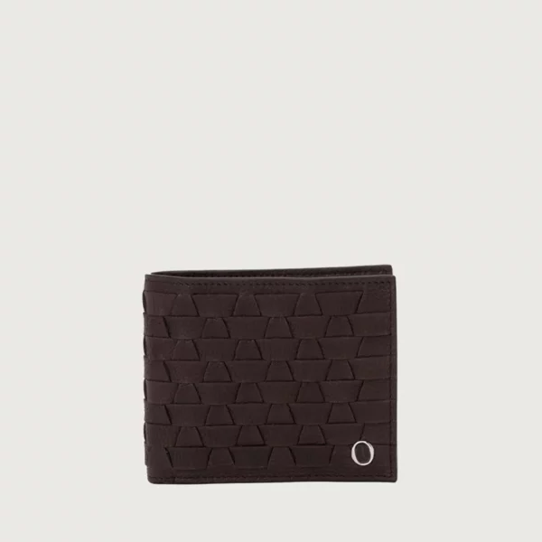 Orciani – Portafoglio Chevrette Woven in pelle con portamonete - immagine 2