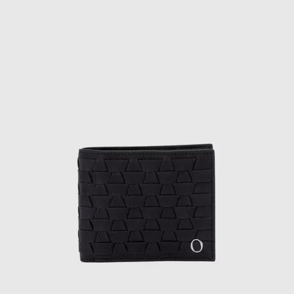 Orciani – Portafoglio Chevrette Woven in pelle con portamonete